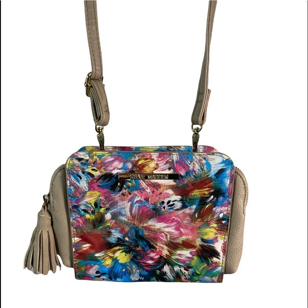 Steve Madden Floral Cross Body Purse - Picture 1 of 9